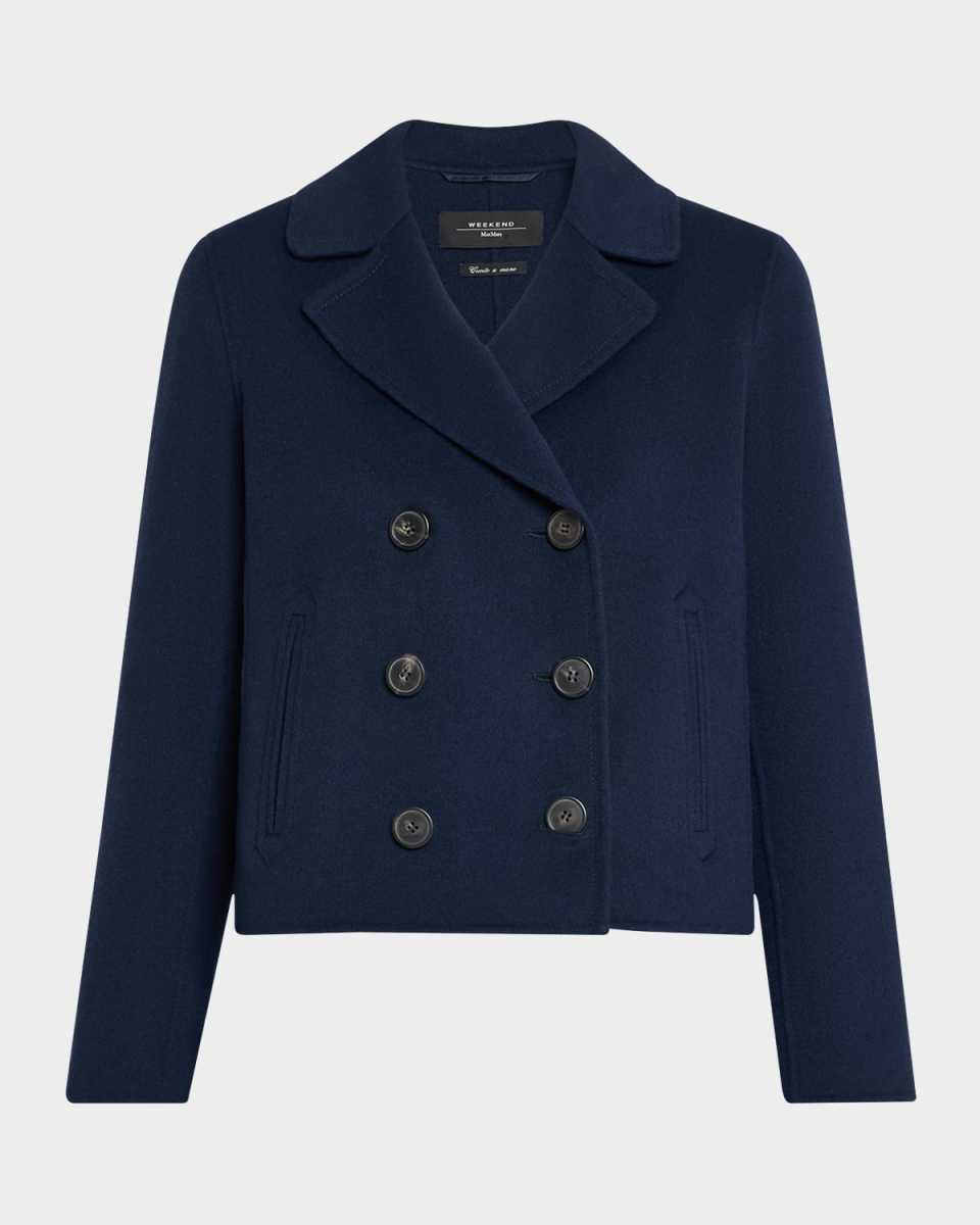 Taglio Short Double-Breasted Coat